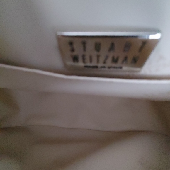 Stuart Weitzman Floral Purple Lunar Linene  Shoulder Bag - Picture 5 of 10